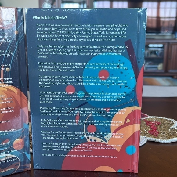 Brand New Decorative Coffee Table Books Home Decor Blank Journals Scientists - Picture 9 of 14